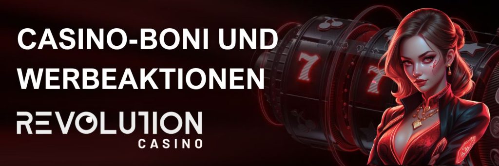 Casino-Boni und Werbeaktionen : Revolution Casino.